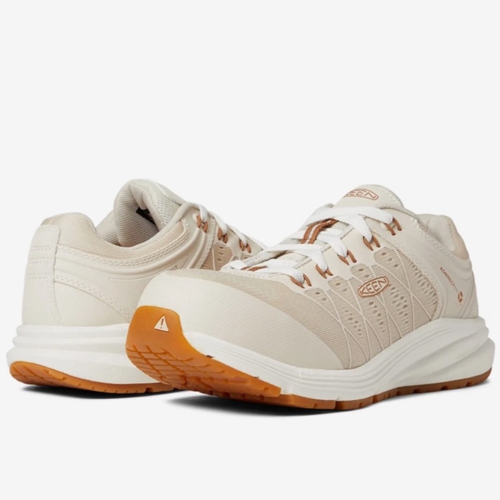 Keen Utility Vista Energy Work Sneakers Cream 8.5